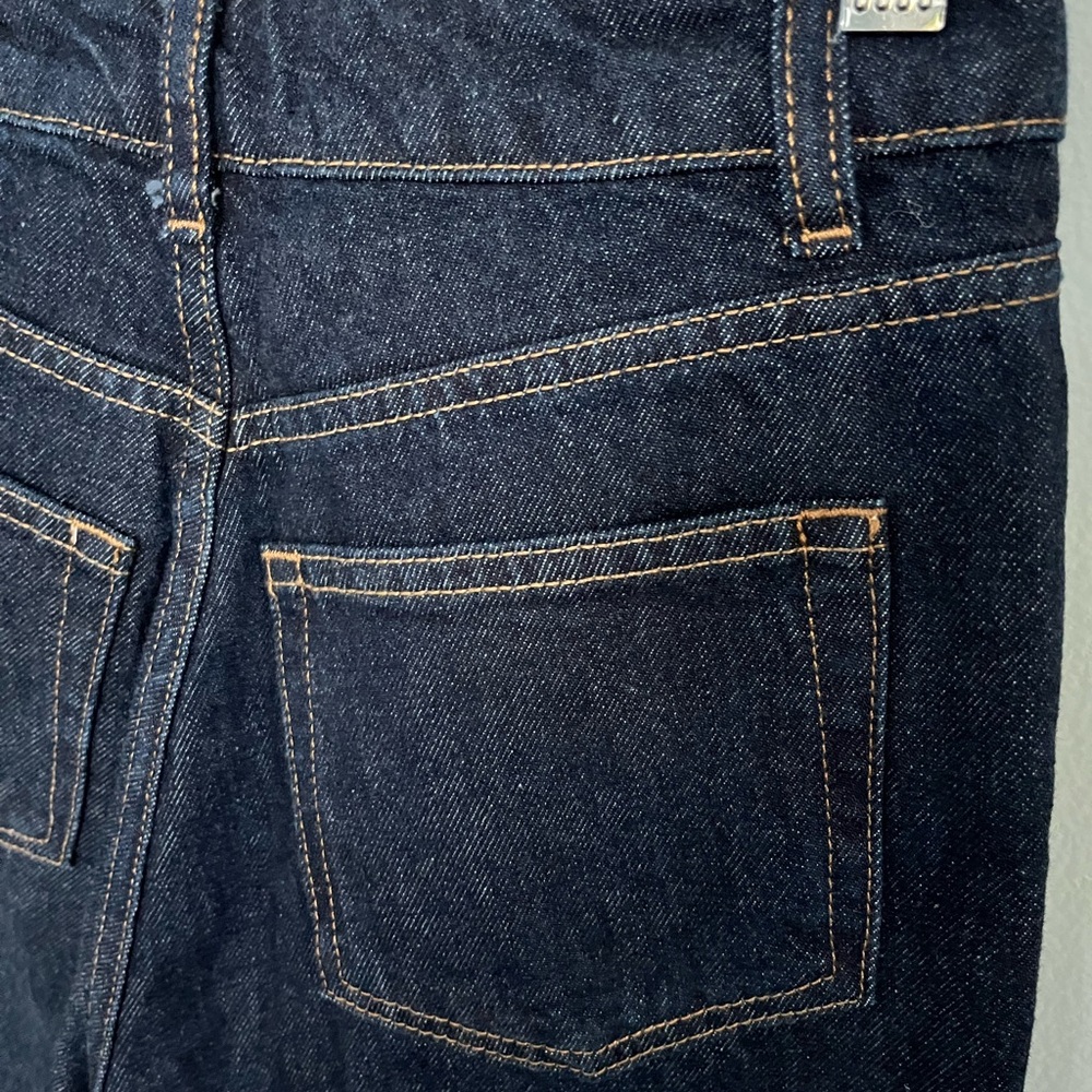Reformation High-Rise Straight Jeans in Dark Indigo - Picture 6 of 12